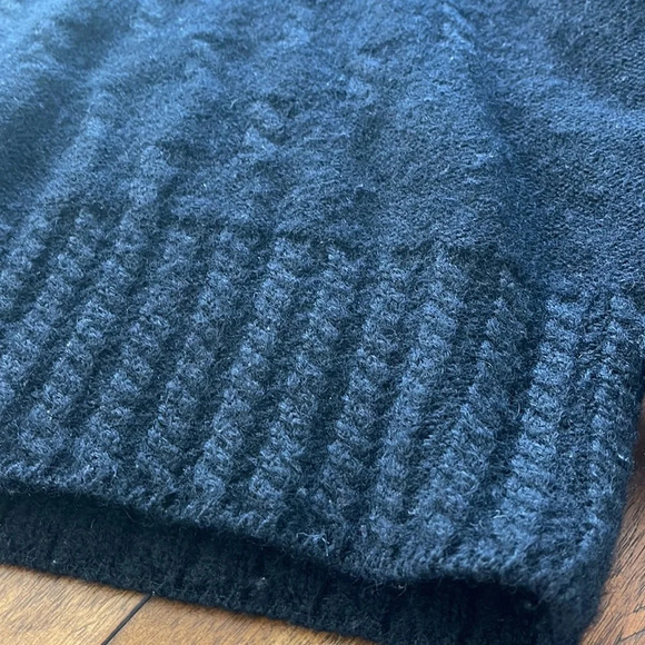 SERAC 100% Wool Black Chunky Sweater size M - Picture 6 of 16